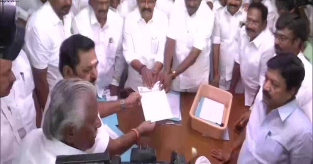 Tamil Nadu: EPS files nomination for AIADMK general secretary post
